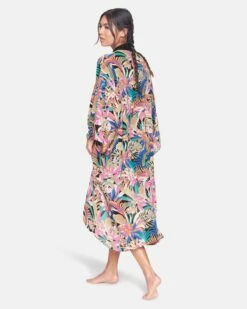 Palm Paradise Kimono 9 Palm Paradise Kimono -HURLEY Sales hc0002 black multi 3
