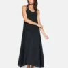 Solid Maxi Coverup -HURLEY Sales hc0075 black 1