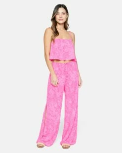 Jungle Walk Square Neck Swing Tank -HURLEY Sales hc0157 pink punch 4