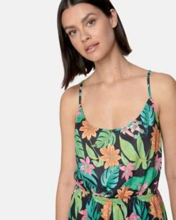 Bloom Wash Romper -HURLEY Sales hc0183 black 4