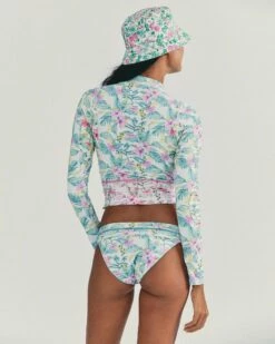LSF X Hurley - Max Hawaiian Hibiscus Moderate Bottom -HURLEY Sales hlsfb002 aqua floral 3