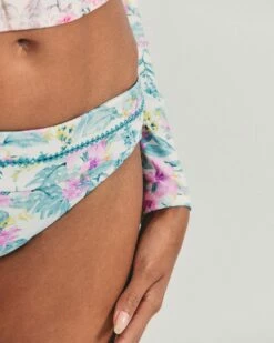 LSF X Hurley - Max Hawaiian Hibiscus Moderate Bottom -HURLEY Sales hlsfb002 aqua floral 5