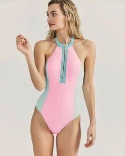 LSF X Hurley - Max Colorblock Mock Neck Moderate One Piece 15 LSF X Hurley - Max Colorblock Mock Neck Moderate One Piece -HURLEY Sales hlsfo006 colorblock 5