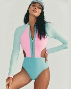 LSF X Hurley - Max Colorblock Long Sleeve Zip Cut Out