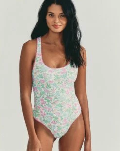 LSF X Hurley - Sunny Meadow Reversible High Leg Cheeky One Piece