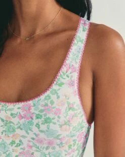 LSF X Hurley - Sunny Meadow Reversible High Leg Cheeky One Piece -HURLEY Sales hlsfo011 misty lilac floral 5