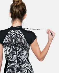 Palm Party Bodysuit 12 Palm Party Bodysuit -HURLEY Sales ho1004 black 5