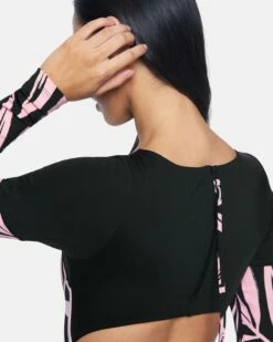 Max Mystic Leaves Long Sleeve Bodysuit -HURLEY Sales ho1046 wisteria leaves 7