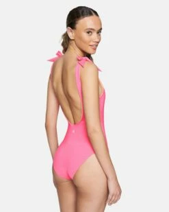 Solid Reversible Moderate One Piece 10 Solid Reversible Moderate One Piece -HURLEY Sales ho1063640 pink guava 3