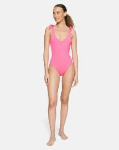 Solid Reversible Moderate One Piece 11 Solid Reversible Moderate One Piece -HURLEY Sales ho1063640 pink guava 4