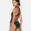 One And Only Solid Racerback Moderate One Piece 2 One And Only Solid Racerback Moderate One Piece -HURLEY Sales ho1067 black 1