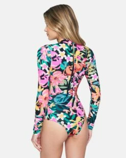 Floral Pop Retro Surf Suit 9 Floral Pop Retro Surf Suit -HURLEY Sales ho1081 floral pop black multi 3