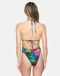 Nebula Cheeky One Piece -HURLEY Sales ho1082 nebula red multi 3