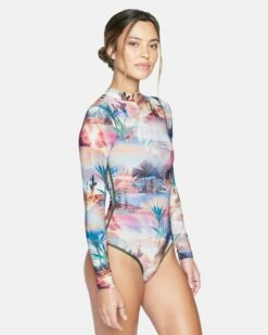 OASIS LONG SLEEVE RETRO SURF SUIT -HURLEY Sales ho1090 oasis multi 4