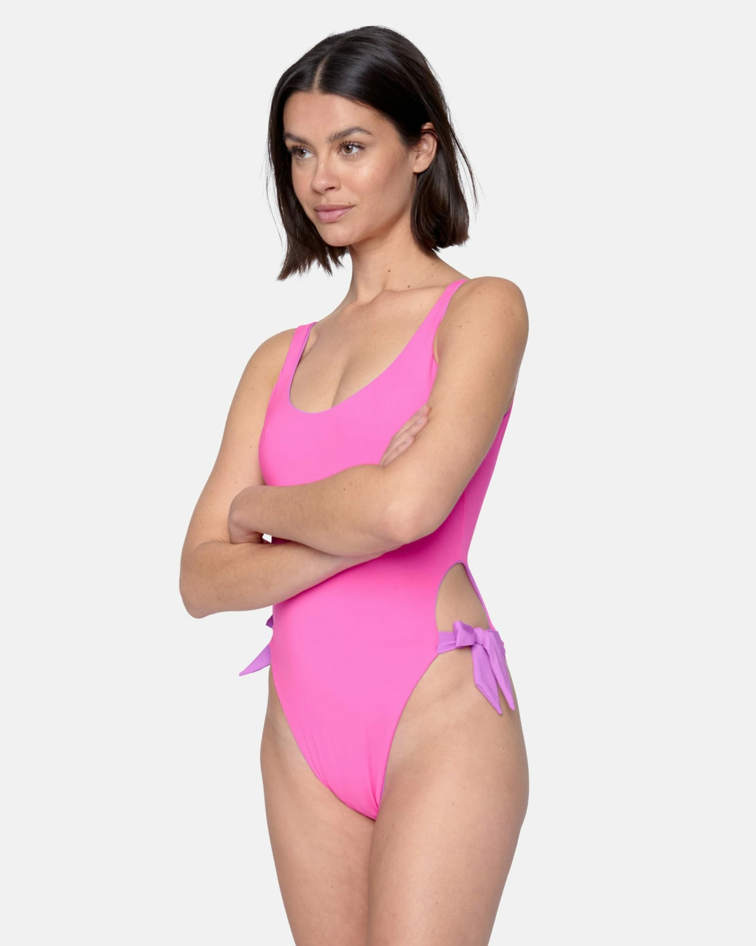 Solid Reversible Tie Side Cheeky One Piece 7 Solid Reversible Tie Side Cheeky One Piece - Image 5