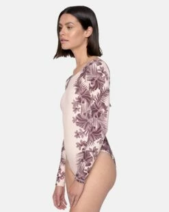 Max Hawaiian Lei Tie Back Surf Suit -HURLEY Sales ho1128 seashell 4