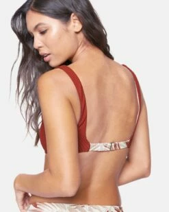 Blocked Bralette -HURLEY Sales ht1030 cedar 3