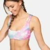 Carissa Moore Collection - Max Head In The Clouds Split Strap Bikini Top -HURLEY Sales ht1036 lucite multi 1