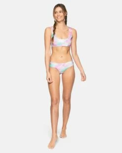 Carissa Moore Collection - Max Head In The Clouds Split Strap Bikini Top -HURLEY Sales ht1036 lucite multi 4