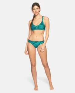 Carissa Moore Collection - Max Hawaiian Shadow Scoop Bikini Top -HURLEY Sales ht1037 monterey bay multi 3