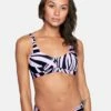 Max Leaves Scoop Bikini Top -HURLEY Sales ht1090 wisteria leaves 1
