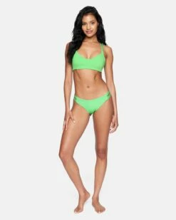Max Solid Pull On Bikini Top -HURLEY Sales ht1120 kiwi kim 4