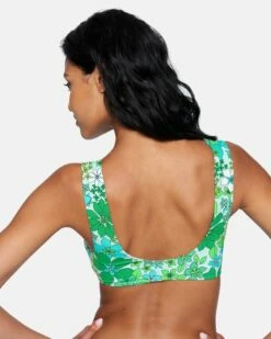Wild Bloom Tie Front Bikini Top 8 Wild Bloom Tie Front Bikini Top -HURLEY Sales ht1127 wild bloom mist 3
