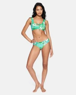 Wild Bloom Tie Front Bikini Top 9 Wild Bloom Tie Front Bikini Top -HURLEY Sales ht1127 wild bloom mist 4