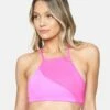 Party Wave High Neck Adjustable Bikini Top -HURLEY Sales ht1158 hot watermelon 1