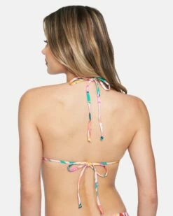 Floral Pop Rouched Tri Bikini Top 9 Floral Pop Rouched Tri Bikini Top -HURLEY Sales ht1159 floral pop multi 3
