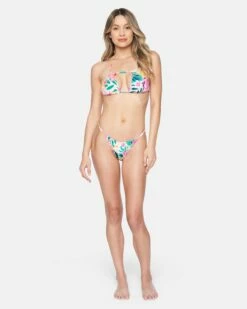 Floral Pop Rouched Tri Bikini Top 10 Floral Pop Rouched Tri Bikini Top -HURLEY Sales ht1159 floral pop multi 4