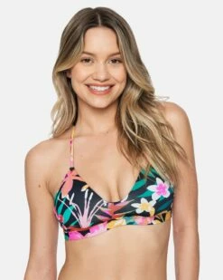 Floral Pop Adjustable Bikini Top