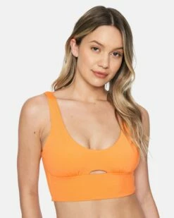 Hurley X Moore Aloha Max Beach Break Long Line Bikini Top