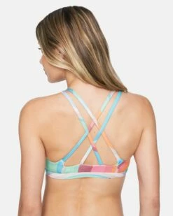 Hurley X Moore Aloha Max Retro Wave Scoop Bikini Top -HURLEY Sales ht1171 retro wave multi 3