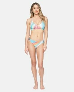 Hurley X Moore Aloha Max Retro Wave Scoop Bikini Top -HURLEY Sales ht1171 retro wave multi 4