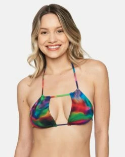 Nebula Rouched Tri Bikini Top