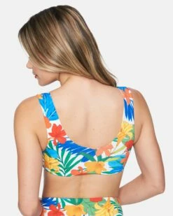Beach Botanic Two Way Bikini Top -HURLEY Sales ht1174 beach botanic multi 3