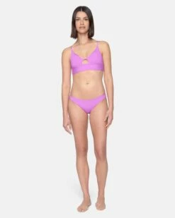 Solid Reversible Bralette -HURLEY Sales ht1235 violet electric pink 4