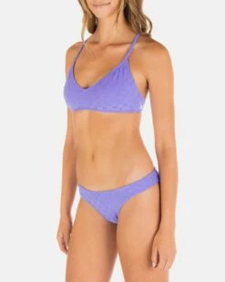 Mini Check Adjustable Open Back Top -HURLEY Sales ht1240 periwinkle 04