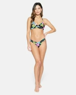 Daisy Pop Adjustable Bikini Top -HURLEY Sales ht1241 pink punch 4