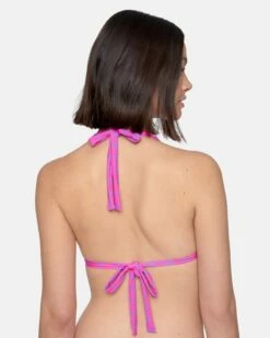 Electric Slide Soft Tie Halter 11 Electric Slide Soft Tie Halter -HURLEY Sales ht1287 violet electric pink 3