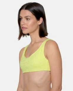 Max Crochet Soft Strap Top -HURLEY Sales ht1307 electric lemon 2