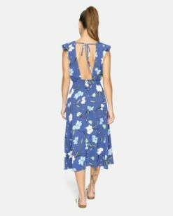 POPPY MIDI DRESS 8 POPPY MIDI DRESS -HURLEY Sales hu008d3 dark blue 2