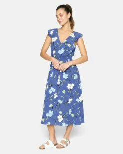 POPPY MIDI DRESS 9 POPPY MIDI DRESS -HURLEY Sales hu008d3 dark blue 3