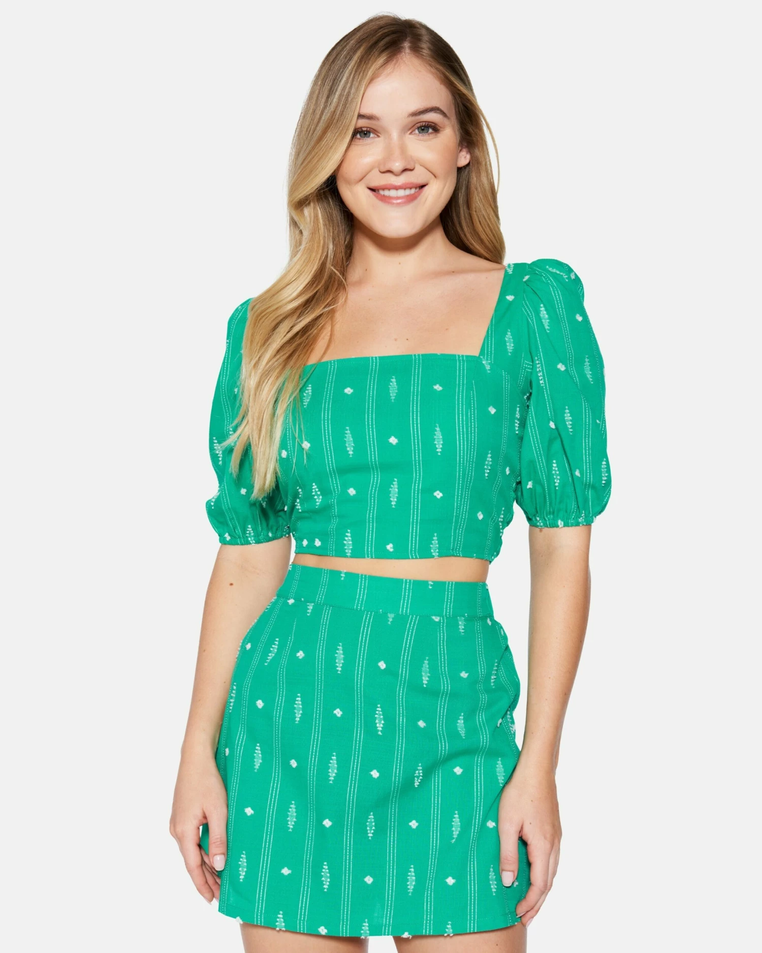 DIAMOND JACQUARD CROP TOP 3 DIAMOND JACQUARD CROP TOP