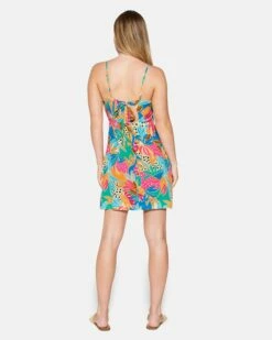 BAHIA TIE BACK SLIP DRESS -HURLEY Sales hu026d3 vibrant mint 3