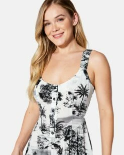 BEACH WALK MINI DRESS -HURLEY Sales hu028d3 black 4