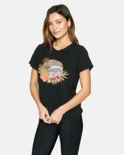 LEOPARD CLASSIC TEE -HURLEY Sales hu029k3 black 3