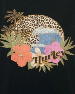 LEOPARD CLASSIC TEE -HURLEY Sales hu029k3 black 4