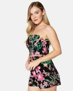 BOTANIC TUBE TOP -HURLEY Sales hu031w3 black 3